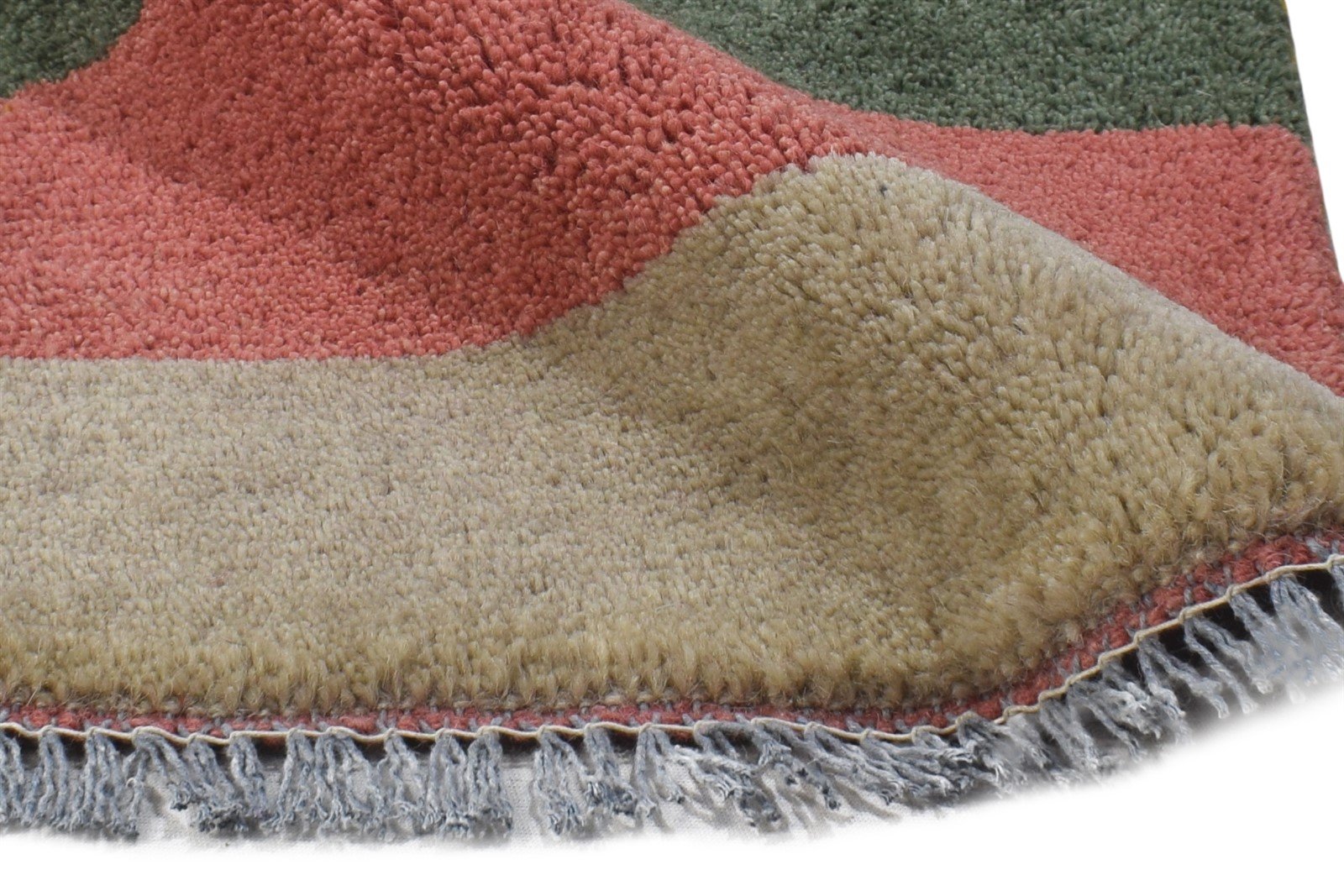 Hand Knotted Pink Wool Rug 1' X 2' Tribal Gabbeh Southwestern Small Carpet 7864499142805