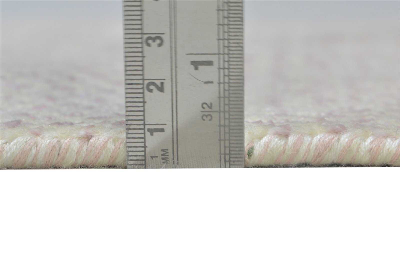 Hand Knotted Pink Wool / Silk Rug 2X3 Modern Scandinavian Grass Trellis Small 7864217338005