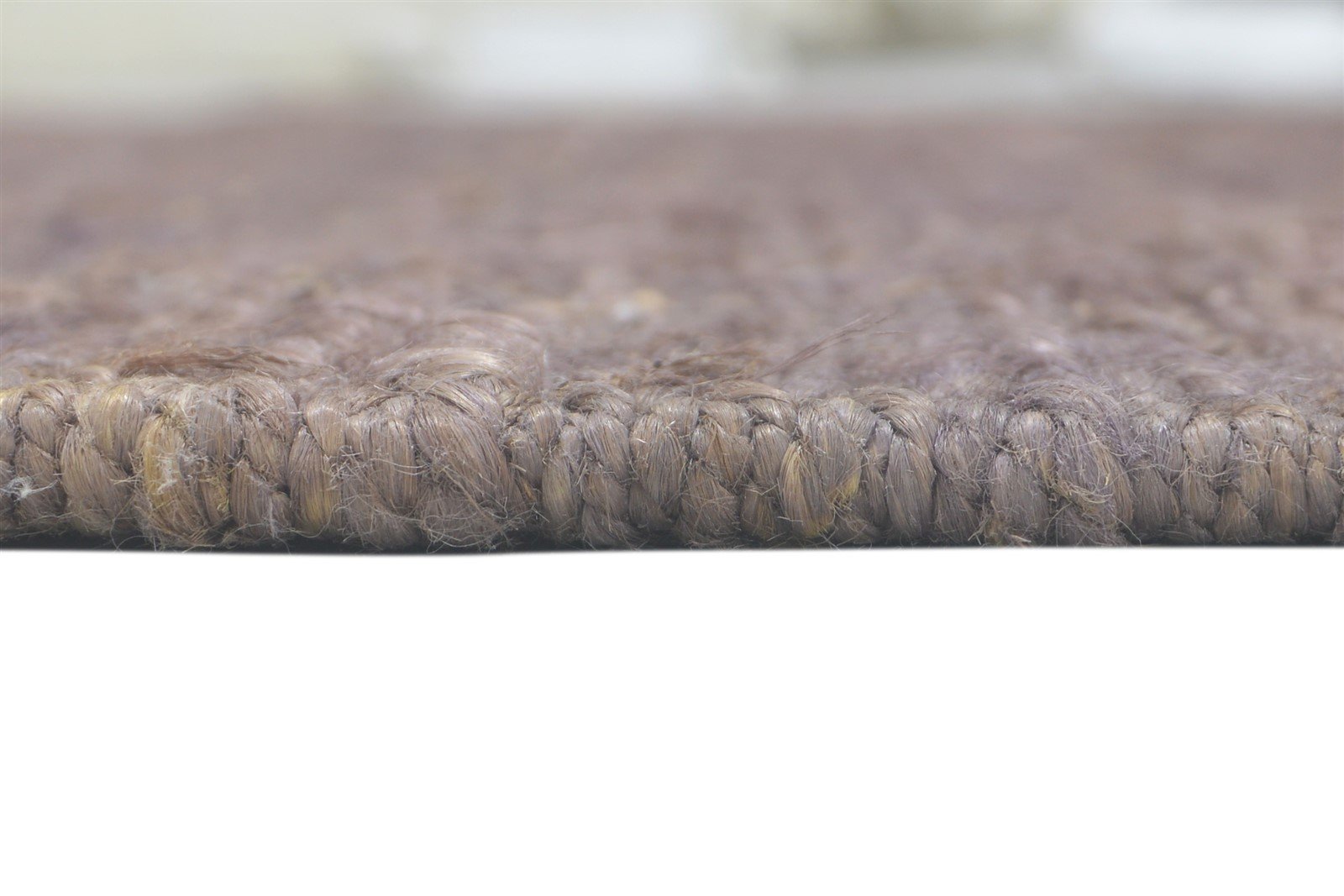 Hand Knotted Purple Jute Rug 5' X 8' Modern Scandinavian Solid Room Size Carpet 7860699299989
