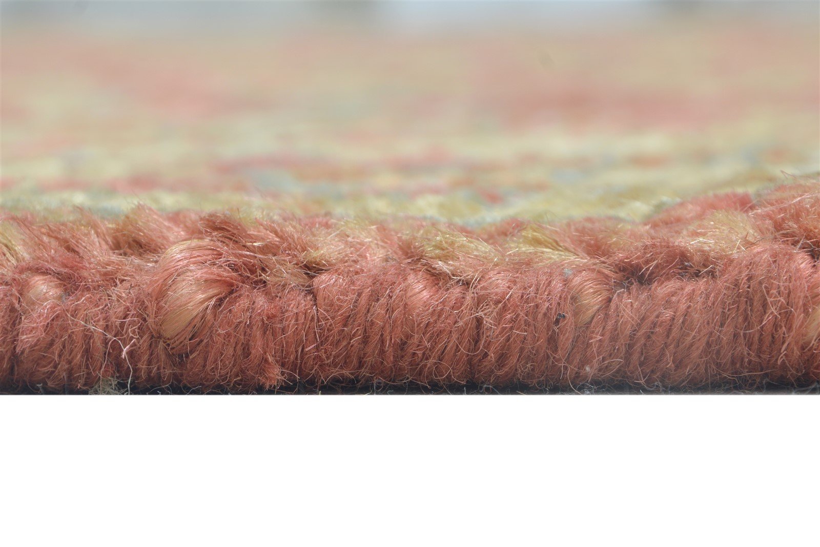 Hand Knotted Red Jute Rug 5X8 Persian Sarouk-Indian Oriental Room Size Carpet 7864404541589