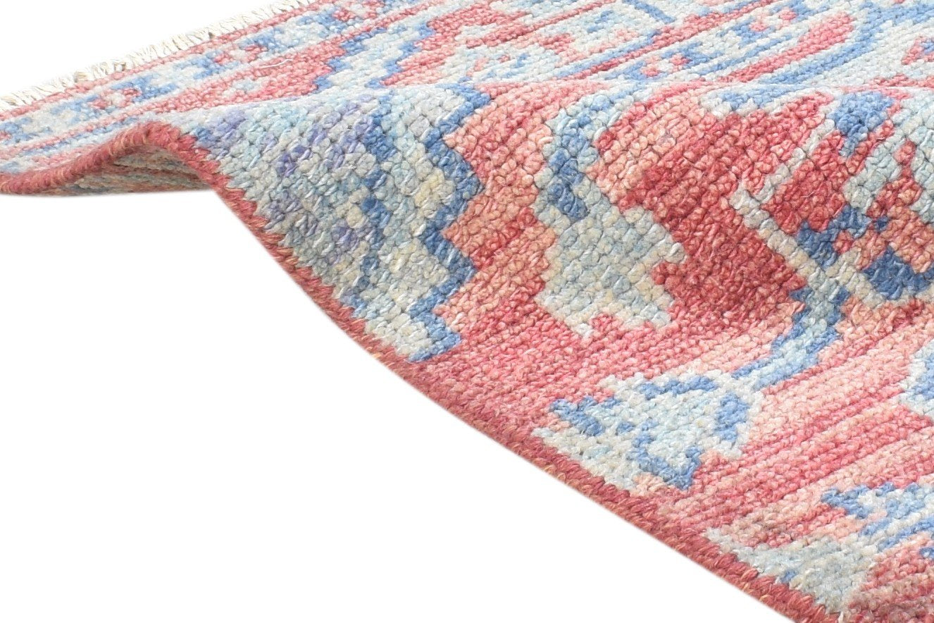 Hand Knotted Red Wool Rug 2' X 2' Persian Oushak Oriental Small Carpet 7864927322261