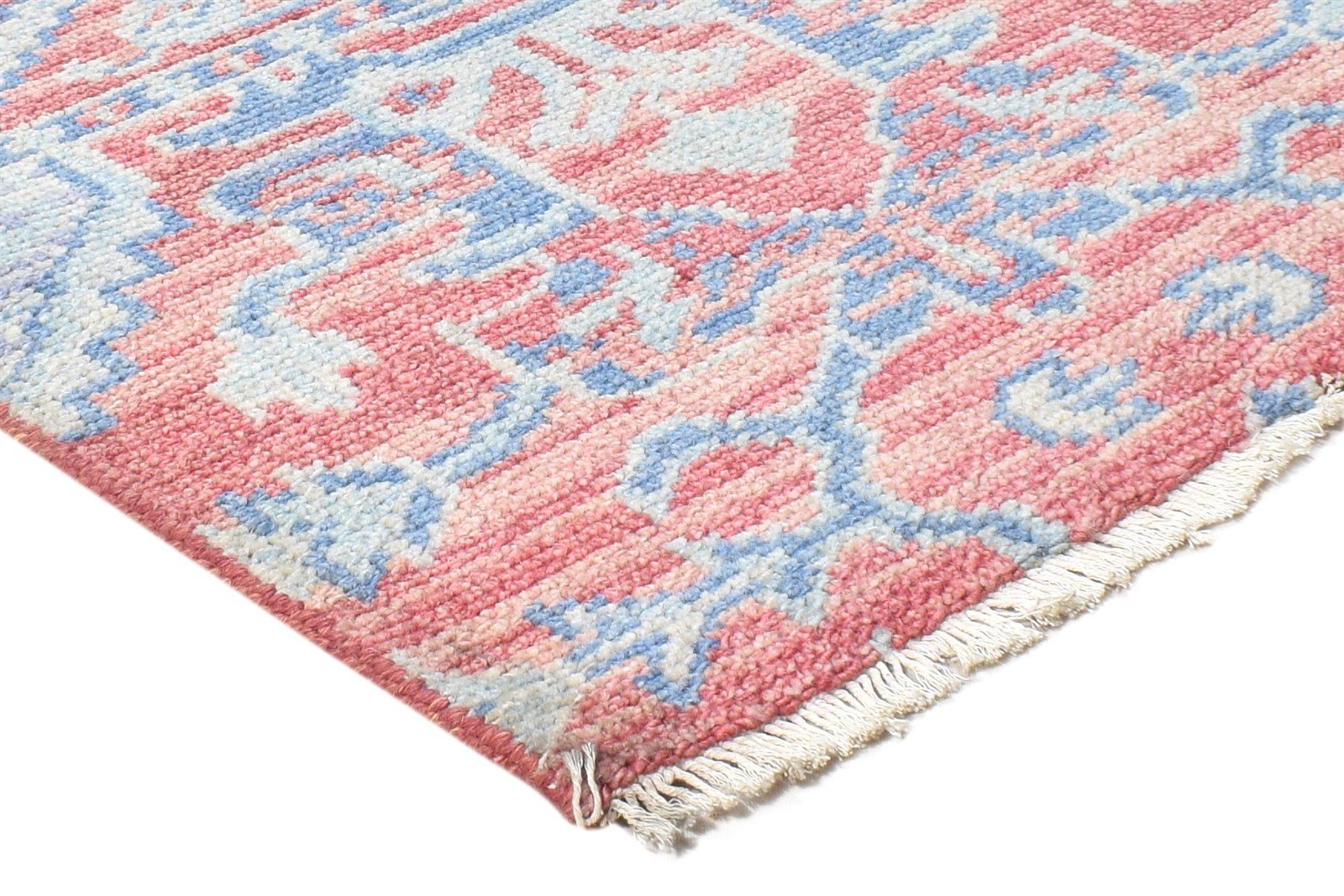 Hand Knotted Red Wool Rug 2' X 2' Persian Oushak Oriental Small Carpet 7864927322261