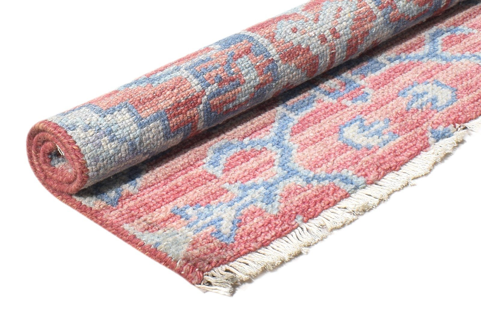 Hand Knotted Red Wool Rug 2' X 2' Persian Oushak Oriental Small Carpet 7864927322261