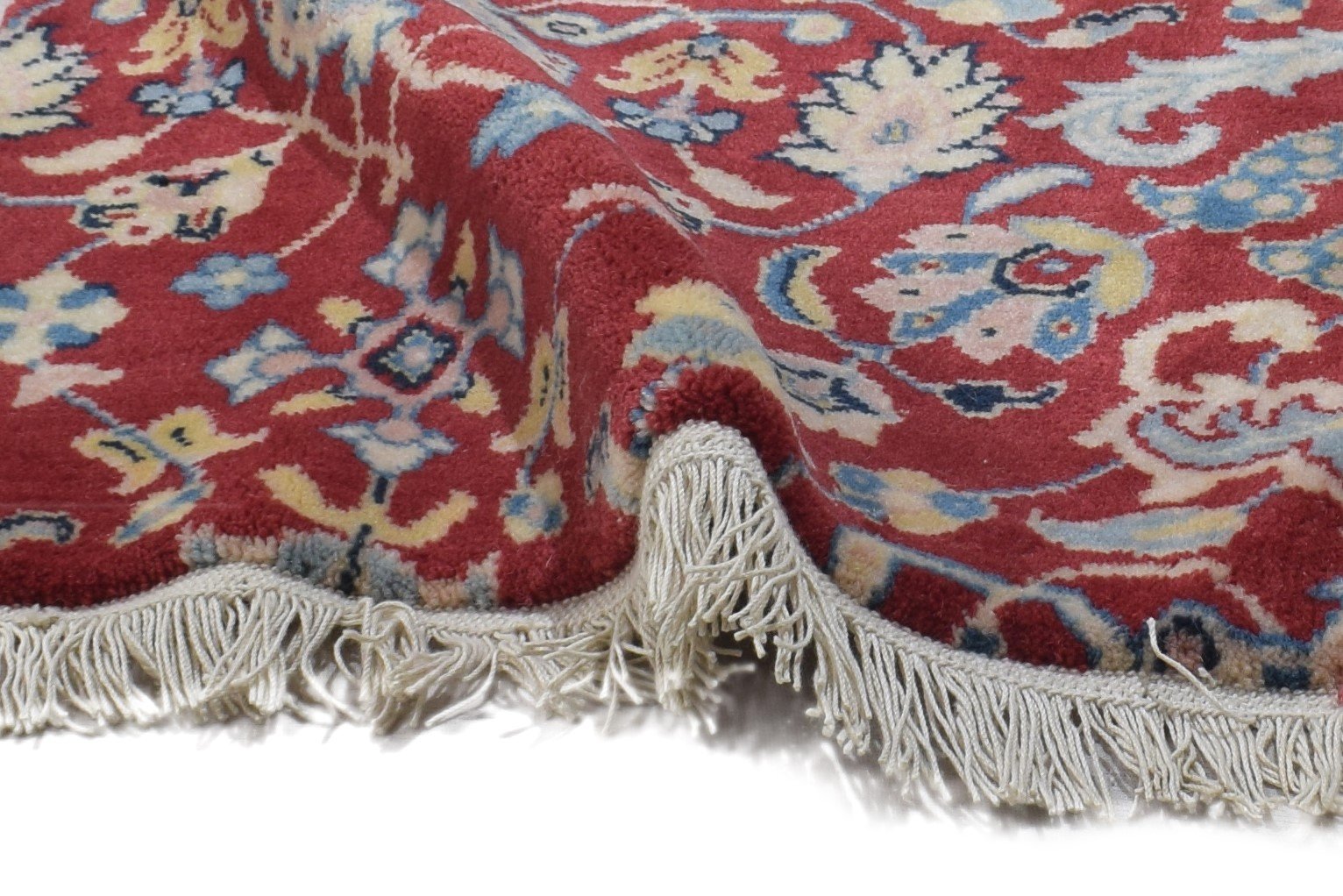 Hand Knotted Red Wool Rug 2' X 3' Persian Kashan Oriental Small Carpet 7864333435029