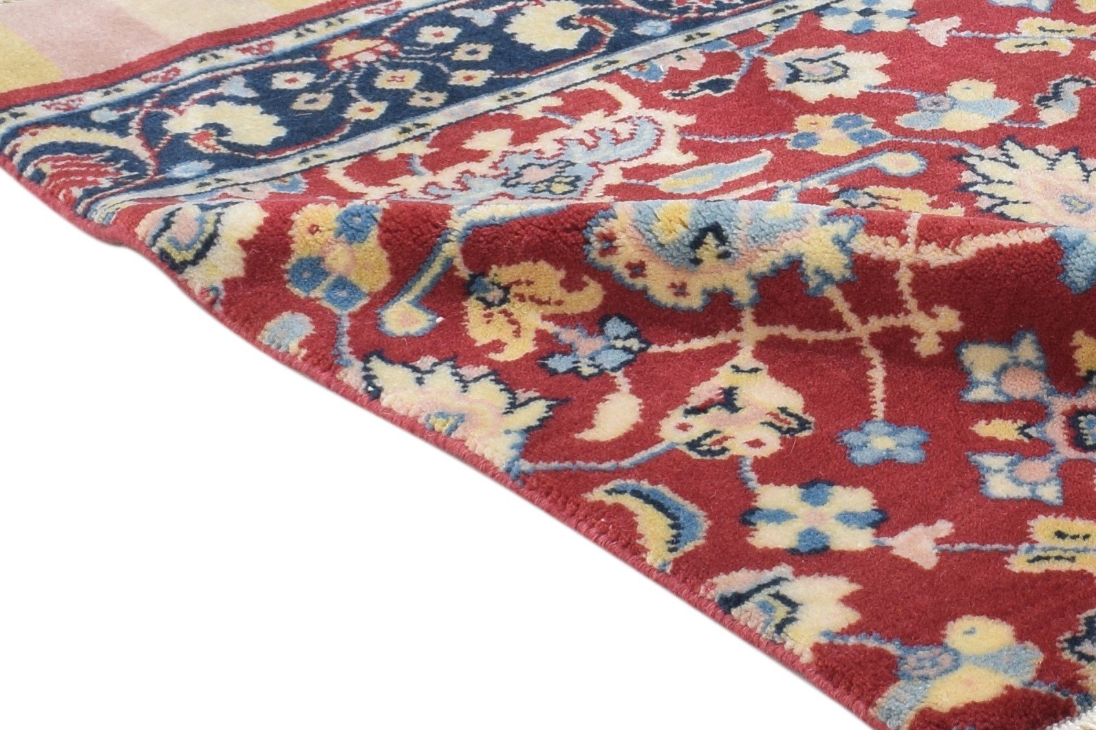 Hand Knotted Red Wool Rug 2' X 3' Persian Kashan Oriental Small Carpet 7864333435029