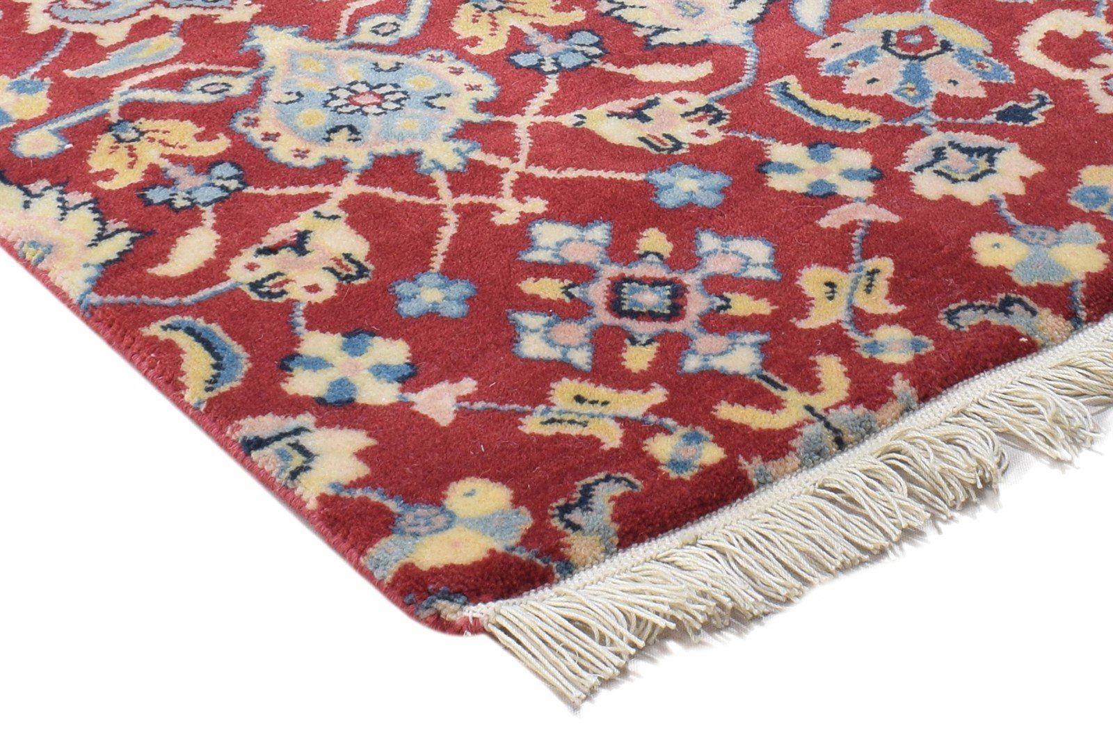 Hand Knotted Red Wool Rug 2' X 3' Persian Kashan Oriental Small Carpet 7864333435029