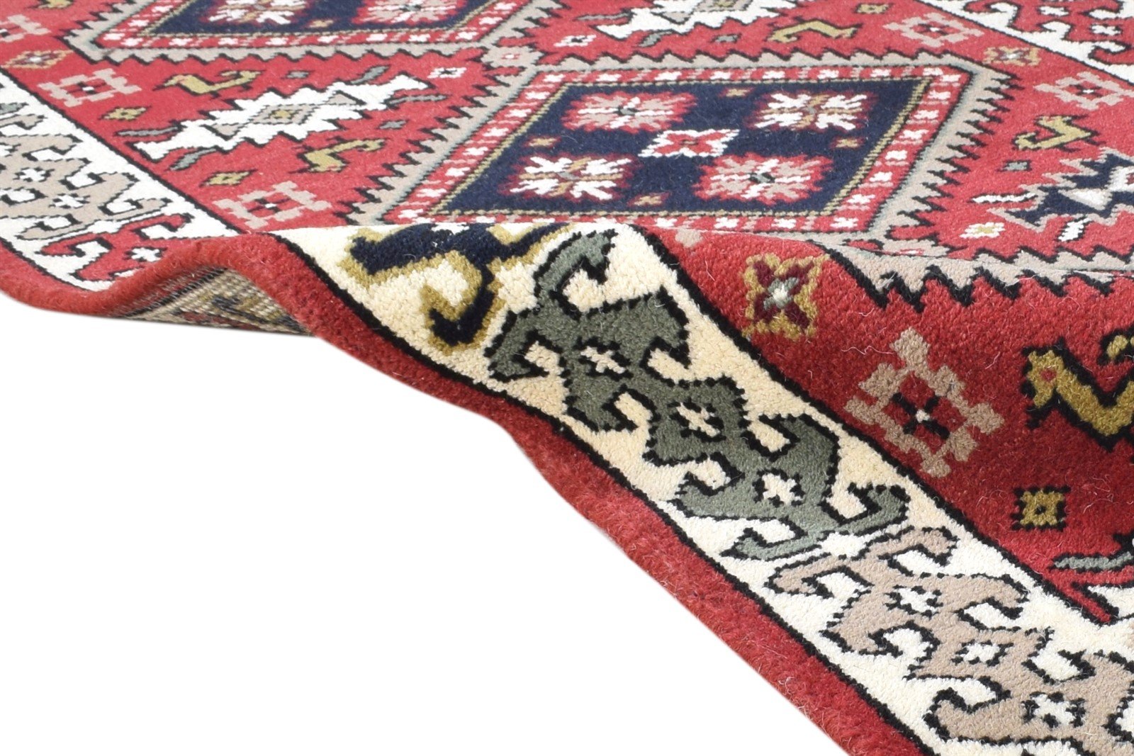 Hand Knotted Red Wool Rug 3' X 9' Persian Serapi Oriental Small Runner 7864994889877