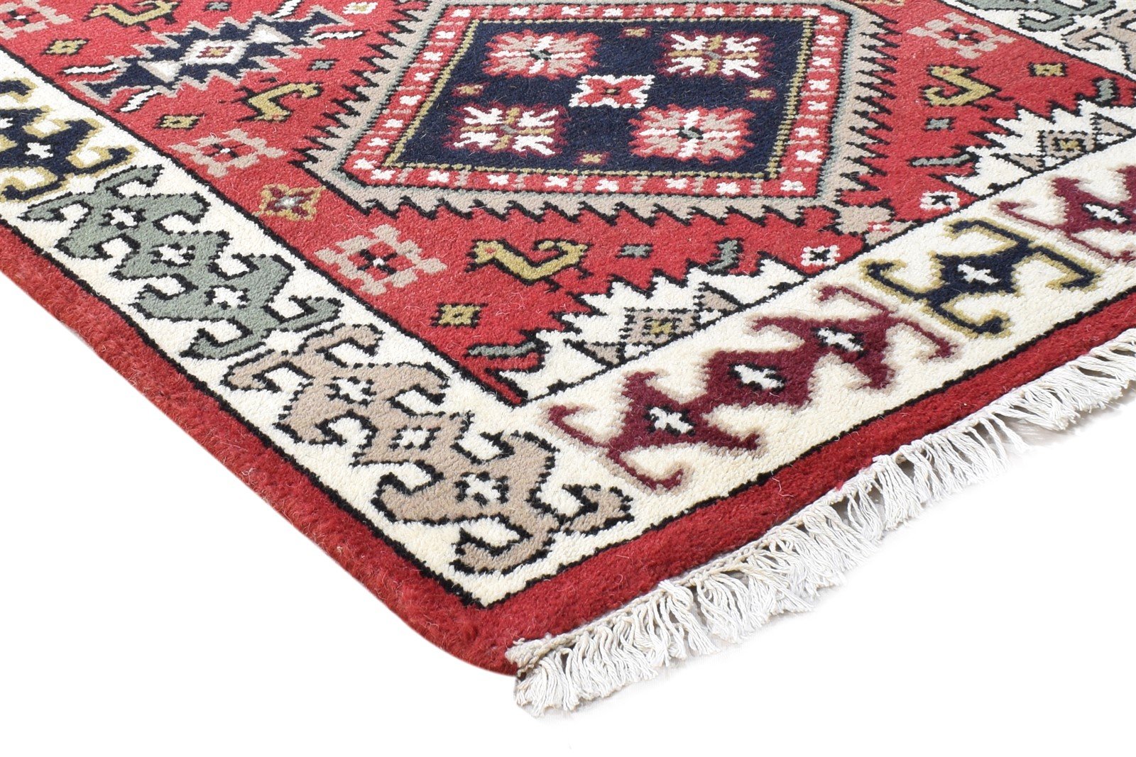 Hand Knotted Red Wool Rug 3' X 9' Persian Serapi Oriental Small Runner 7864994889877