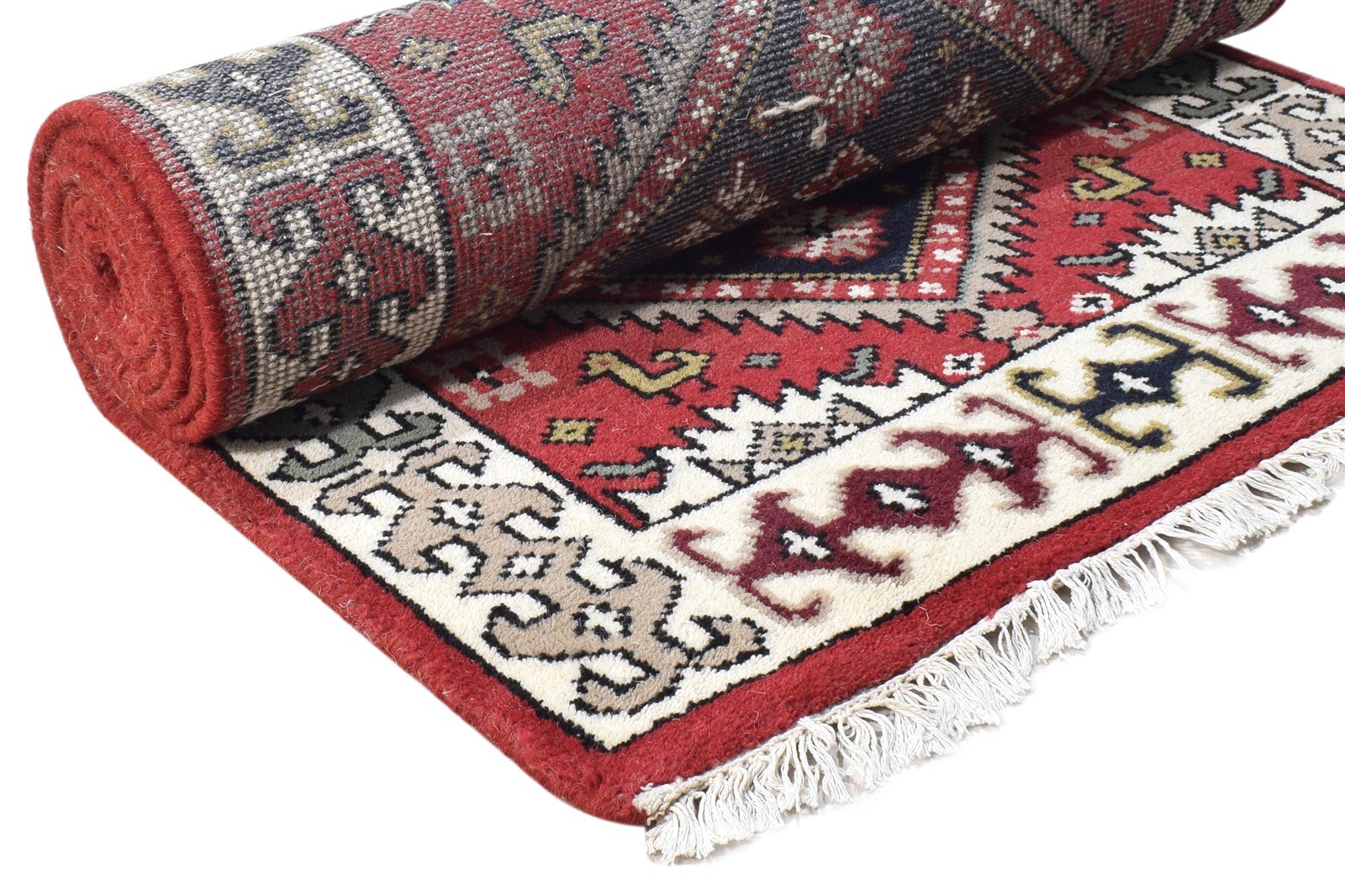 Hand Knotted Red Wool Rug 3' X 9' Persian Serapi Oriental Small Runner 7864994889877