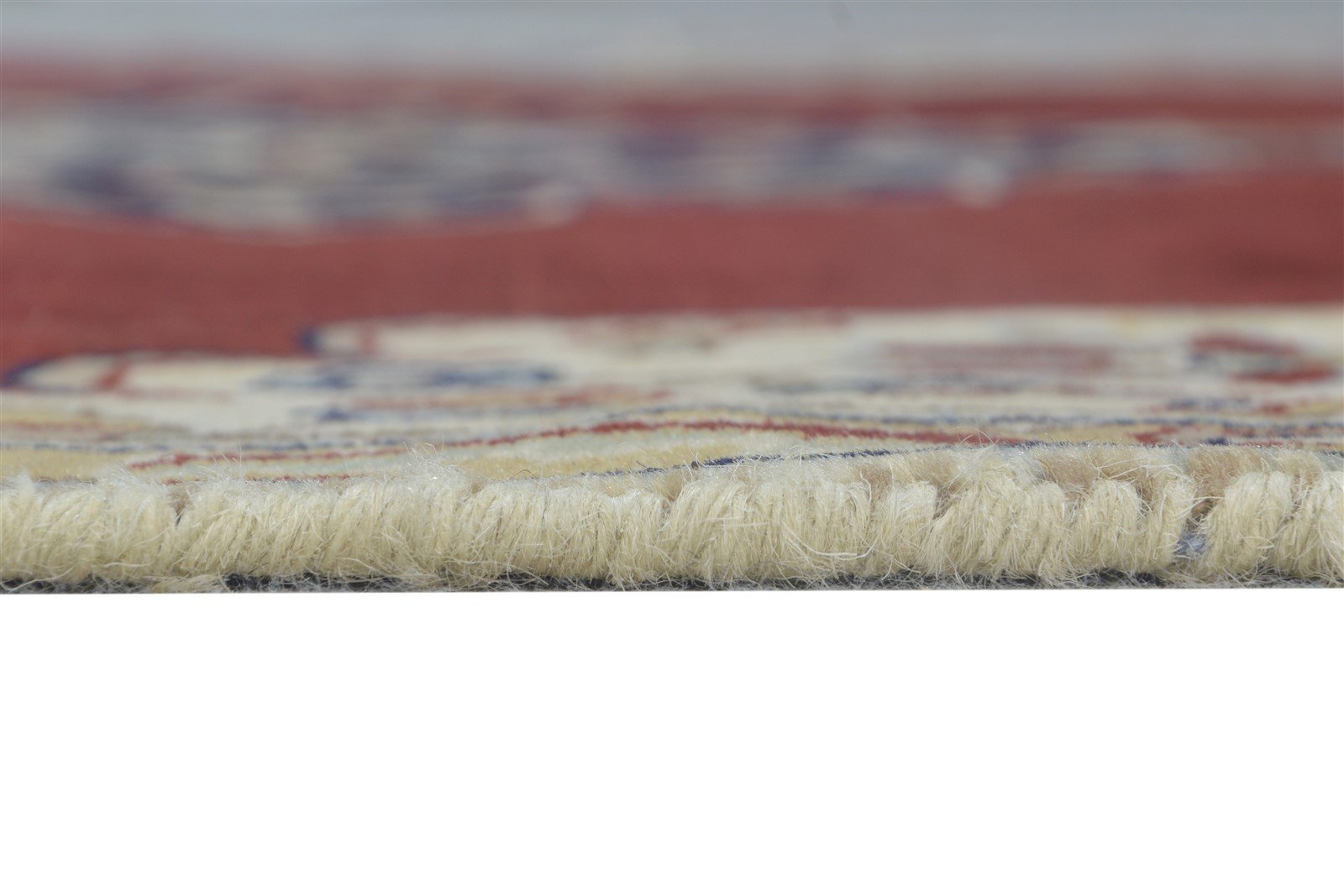 Hand Knotted Red Wool Rug 4' X 6' Persian Agra Medallion Room Size Carpet 7864679530645