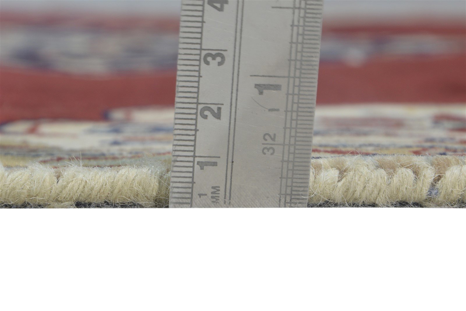 Hand Knotted Red Wool Rug 4' X 6' Persian Agra Medallion Room Size Carpet 7864679530645