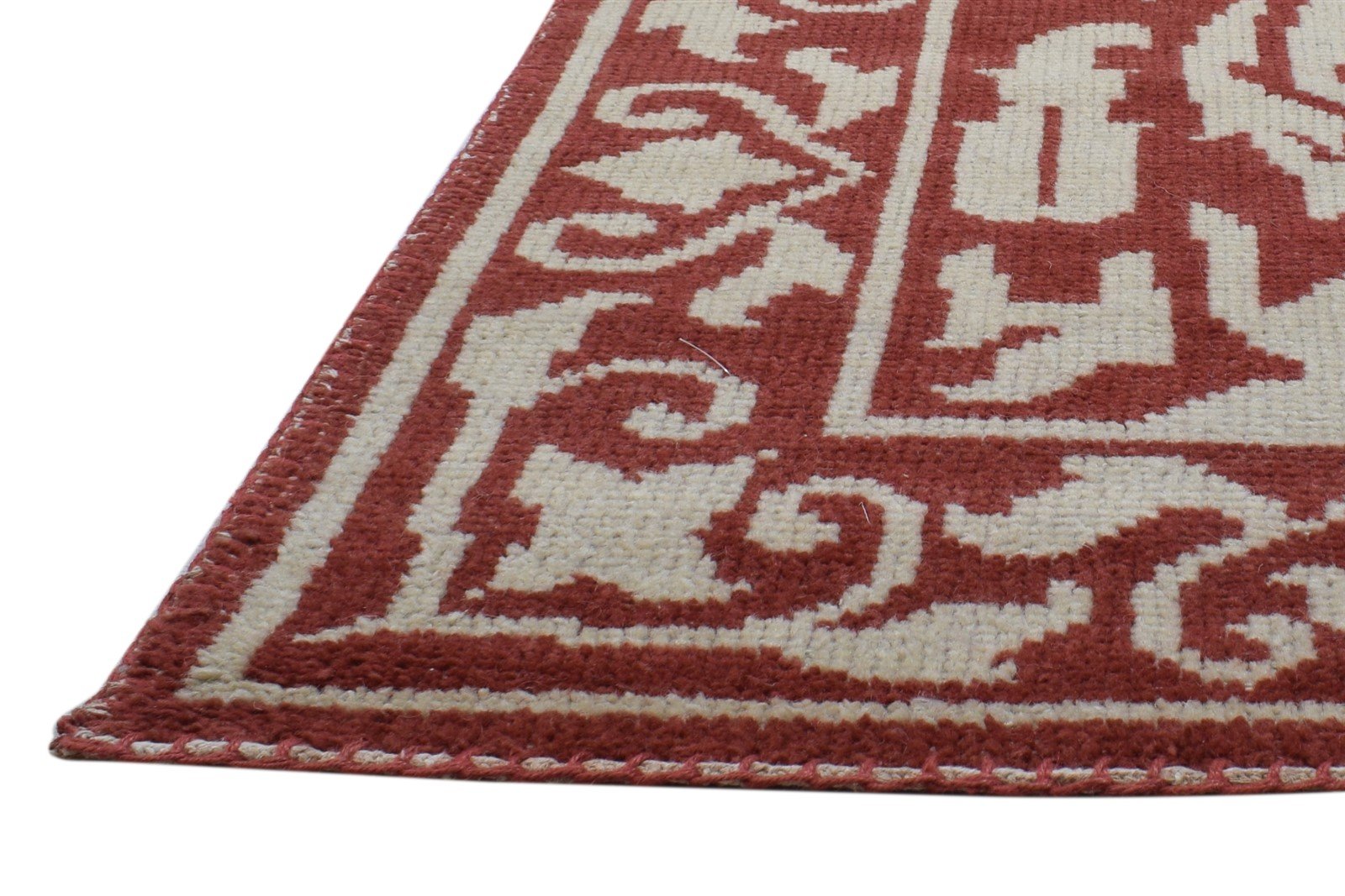 Hand Knotted Red Wool Rug 5' X 8' Persian Oushak Oriental Room Size Carpet 7864088920213