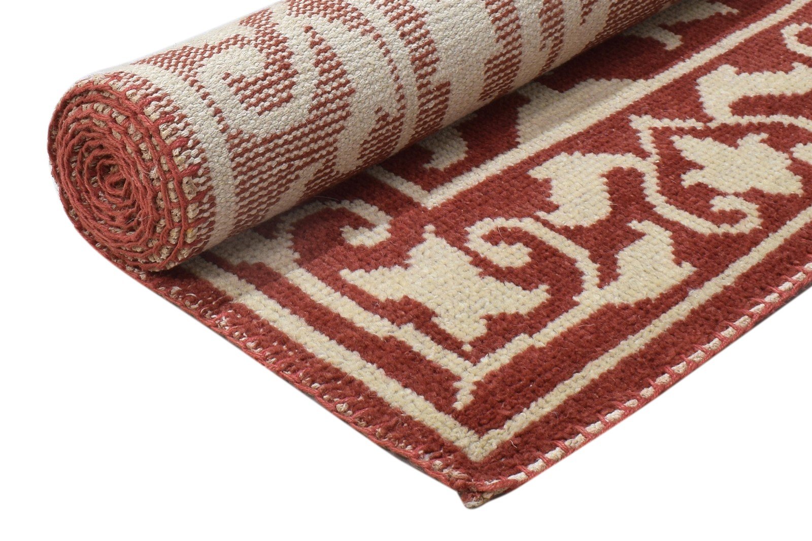 Hand Knotted Red Wool Rug 5' X 8' Persian Oushak Oriental Room Size Carpet 7864088920213