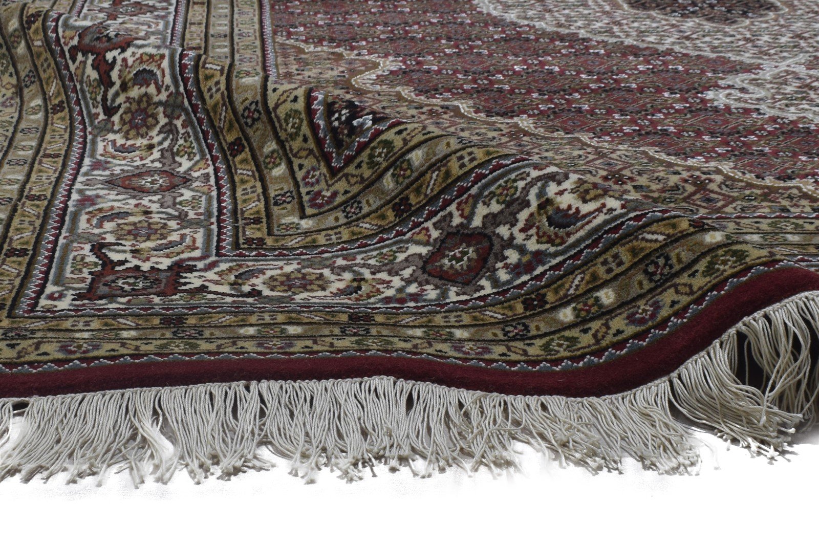 Hand Knotted Red Wool Rug 6' X 8' Persian Bijar Oriental Large Carpet 7864346837141