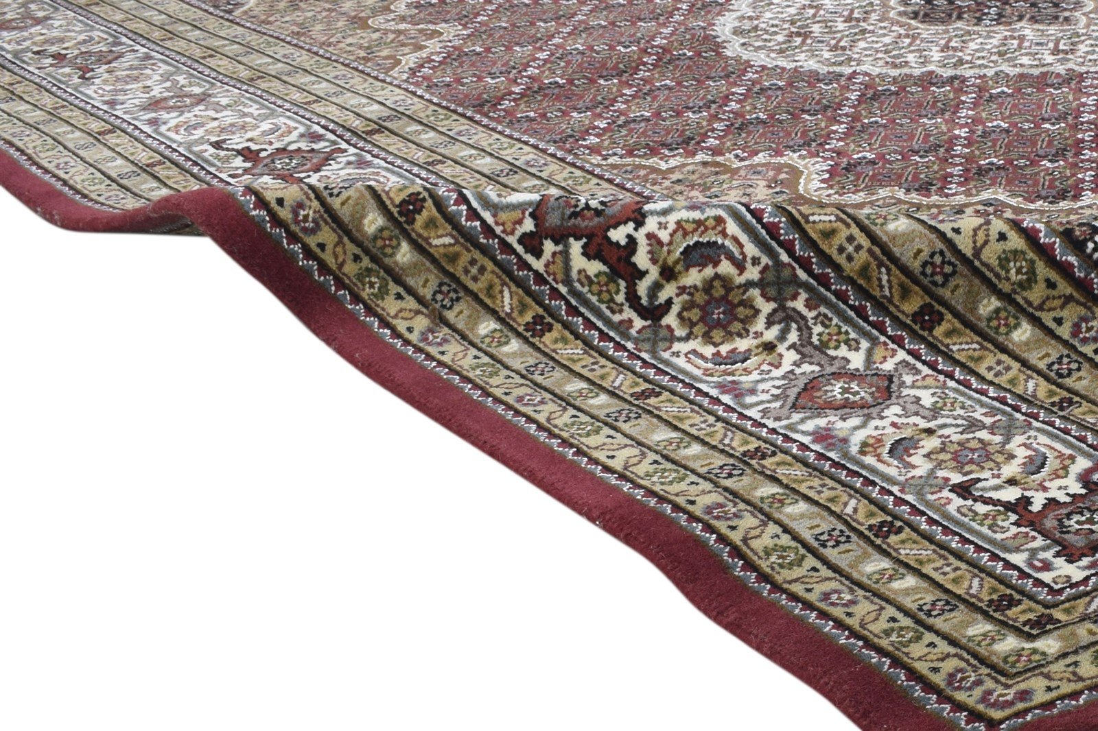 Hand Knotted Red Wool Rug 6' X 8' Persian Bijar Oriental Large Carpet 7864346837141