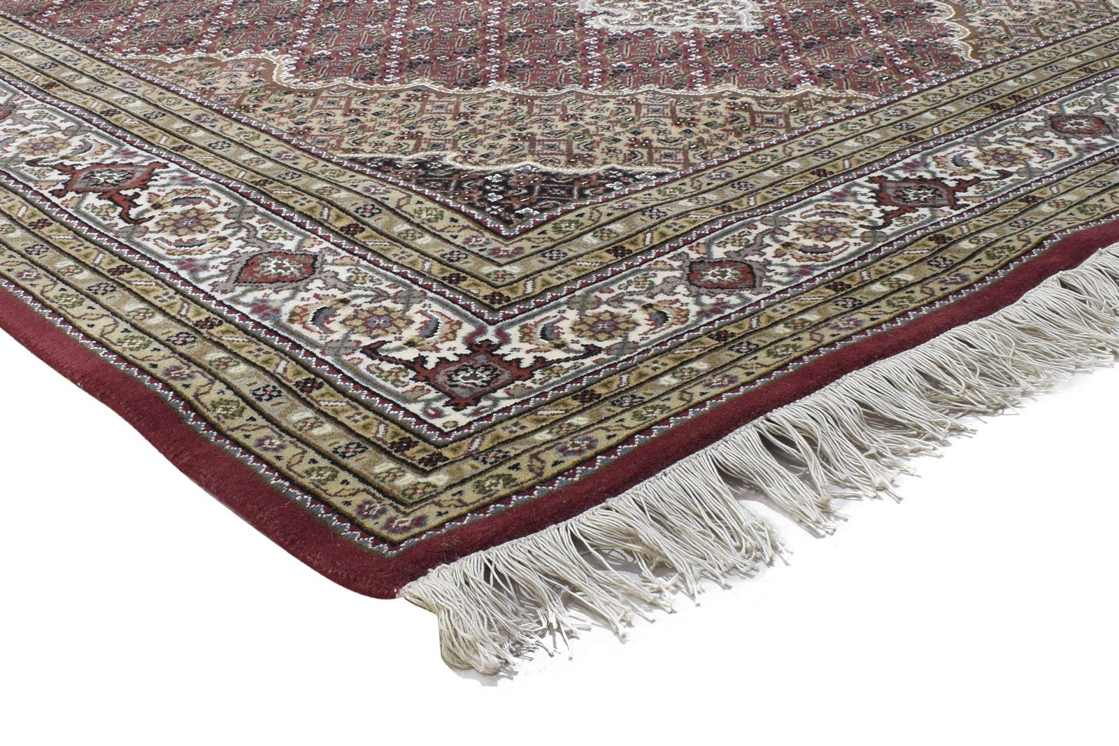 Hand Knotted Red Wool Rug 6' X 8' Persian Bijar Oriental Large Carpet 7864346837141