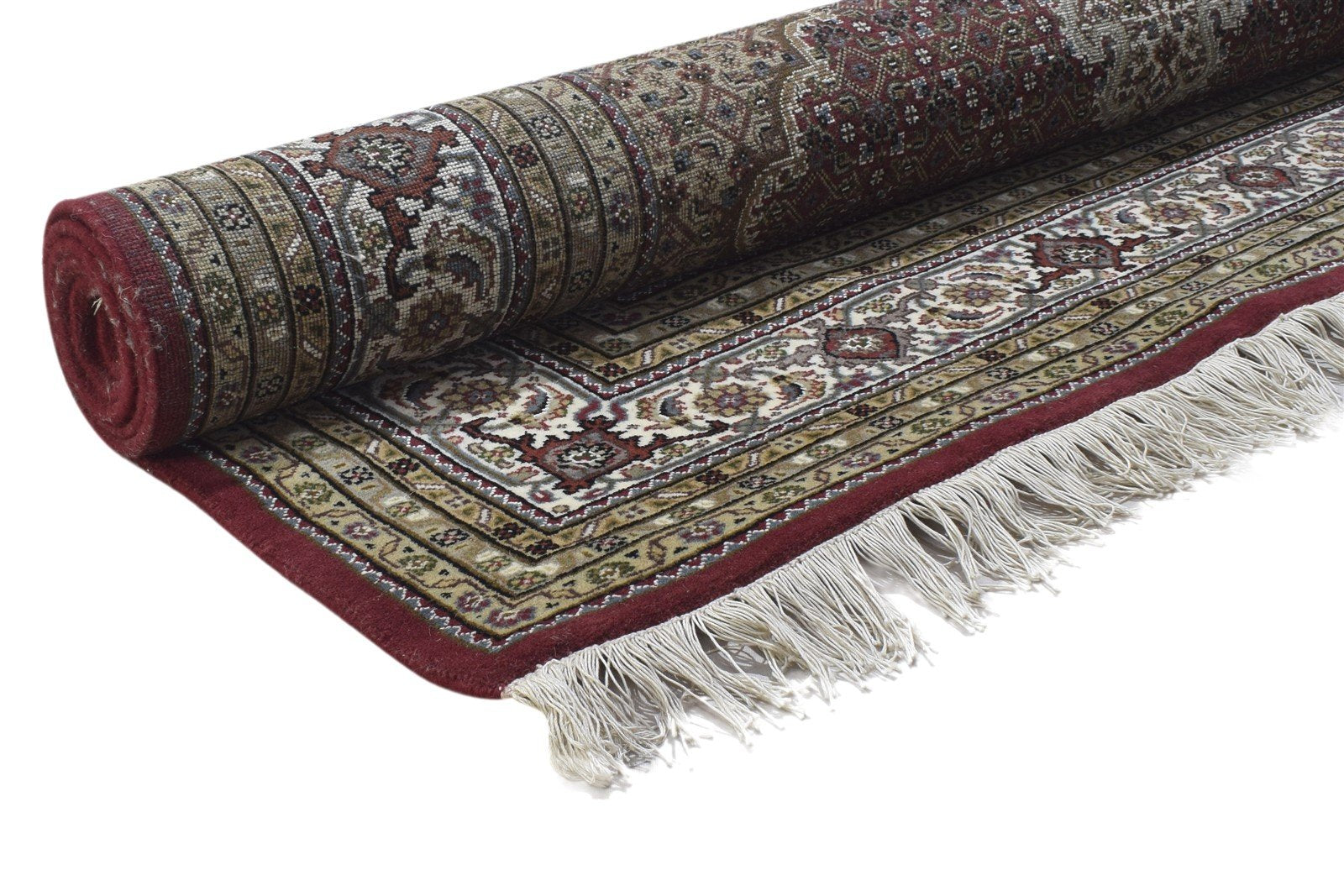 Hand Knotted Red Wool Rug 6' X 8' Persian Bijar Oriental Large Carpet 7864346837141