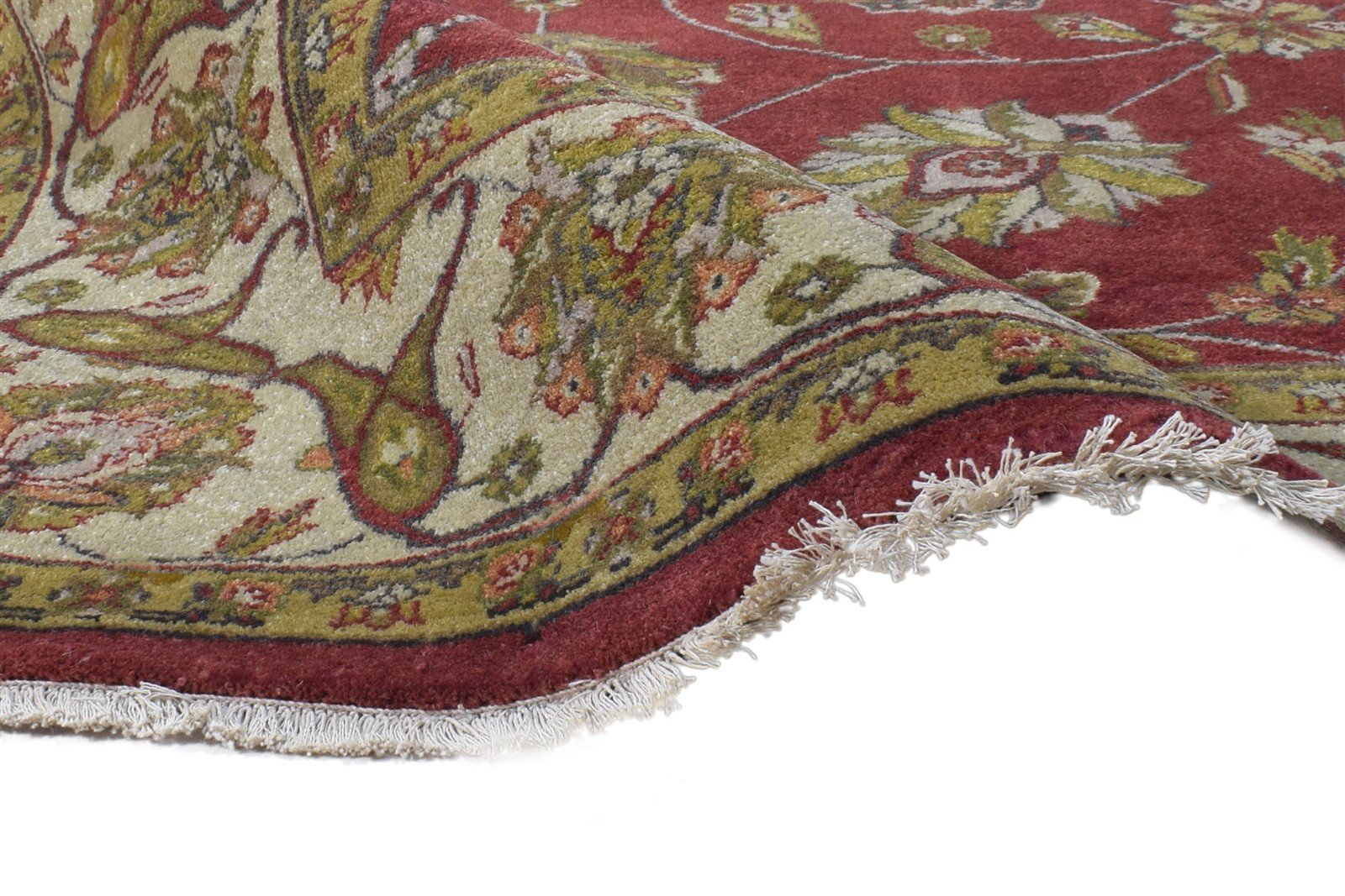 Hand Knotted Red Wool Rug 6' X 9' Persian Kashan Oriental Large Carpet 7865000099989
