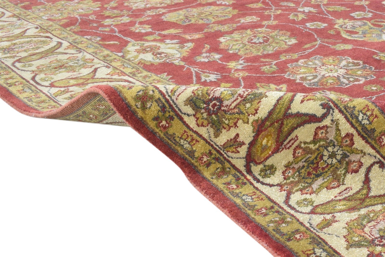 Hand Knotted Red Wool Rug 6' X 9' Persian Kashan Oriental Large Carpet 7865000099989