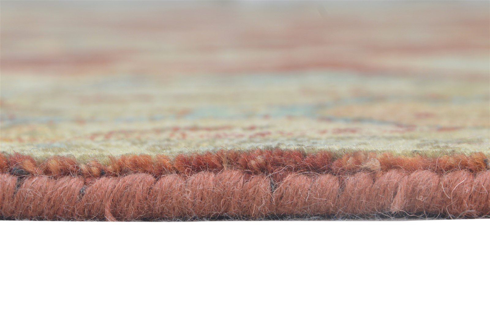 Hand Knotted Red Wool Rug 6' X 9' Persian Mughal Oriental Room Size Carpet 7865000394901