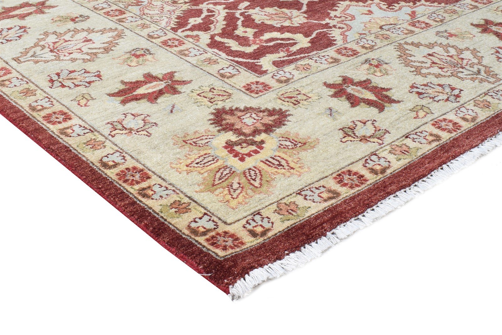 Hand Knotted Red Wool Rug 8' X 10' Persian Kashan Oriental Large Carpet 7864619401365
