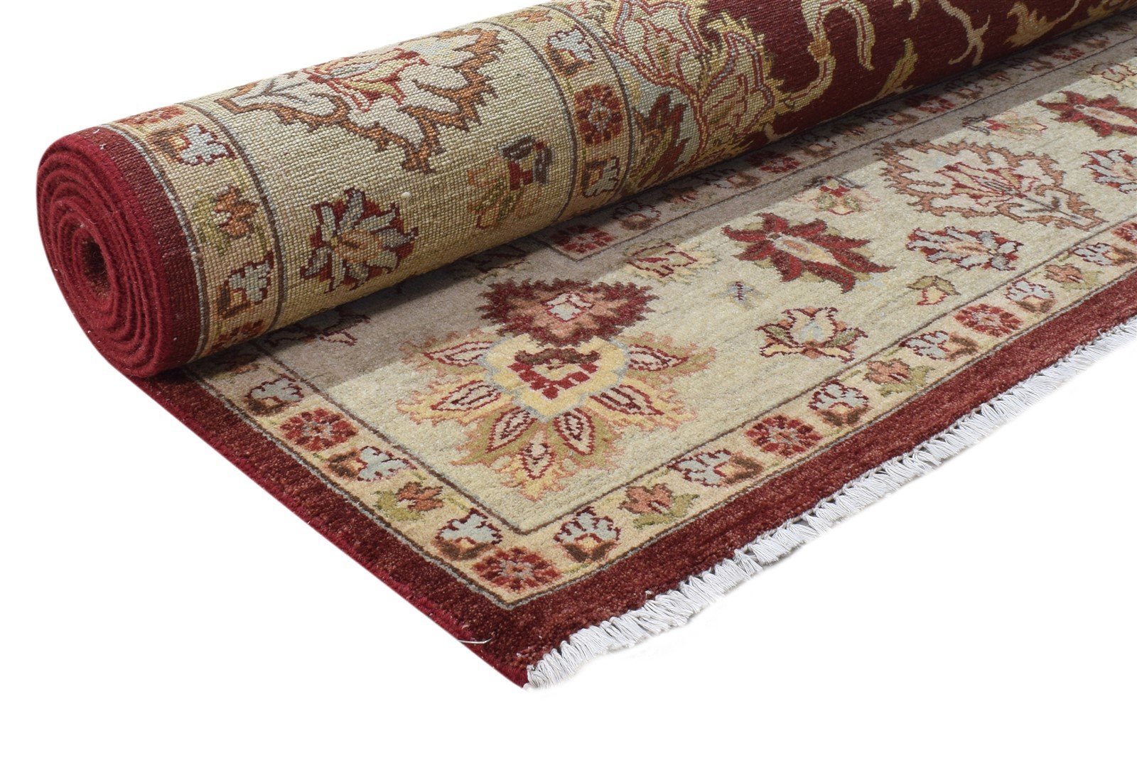 Hand Knotted Red Wool Rug 8' X 10' Persian Kashan Oriental Large Carpet 7864619401365