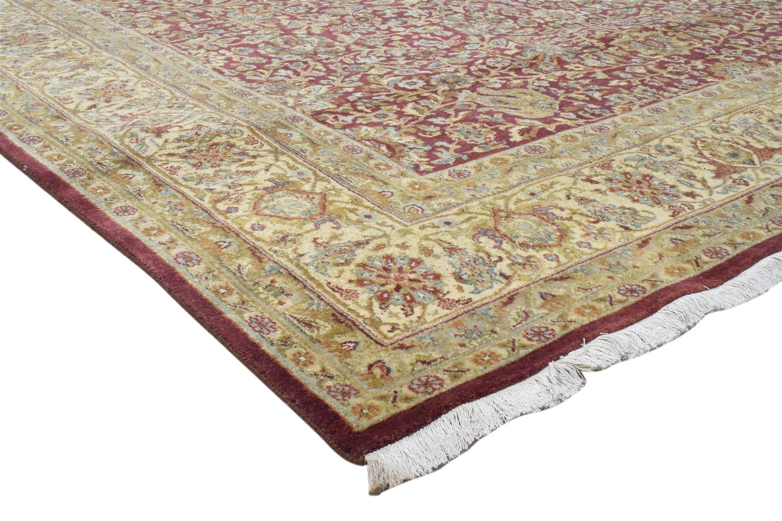Hand Knotted Red Wool Rug 8' X 10' Persian Kashan Oriental Large Carpet 7860695466133