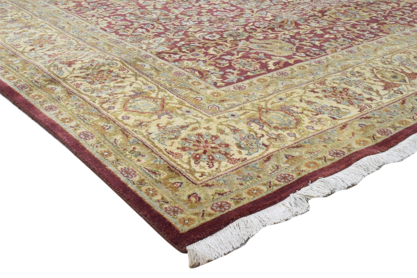 Hand Knotted Red Wool Rug 8' X 10' Persian Kashan Oriental Large Carpet 7860695466133