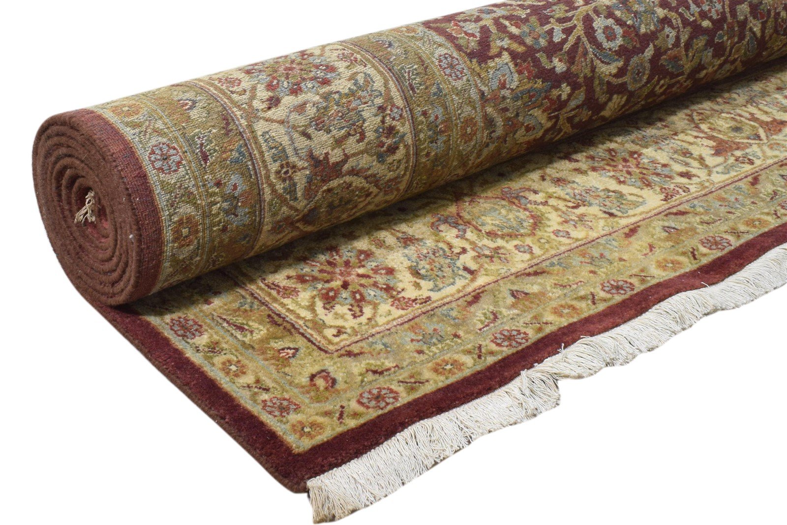 Hand Knotted Red Wool Rug 8' X 10' Persian Kashan Oriental Large Carpet 7860695466133