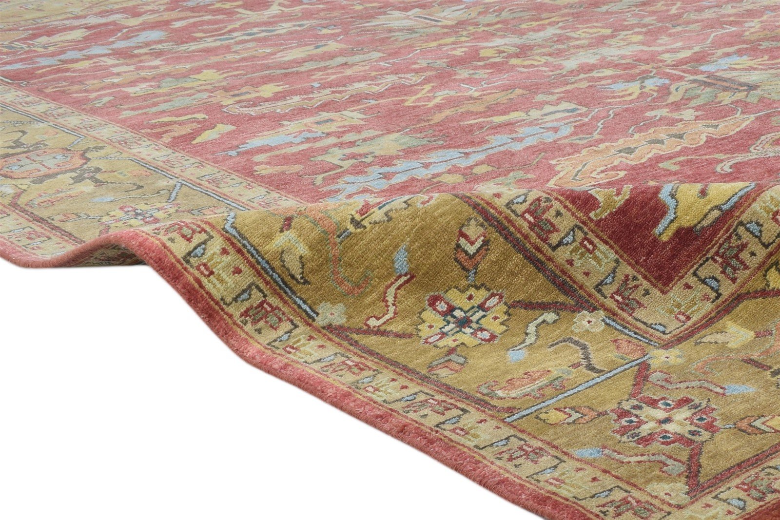 Hand Knotted Red Wool Rug 8' X 10' Persian Serapi Oriental Large Carpet 7864193319061