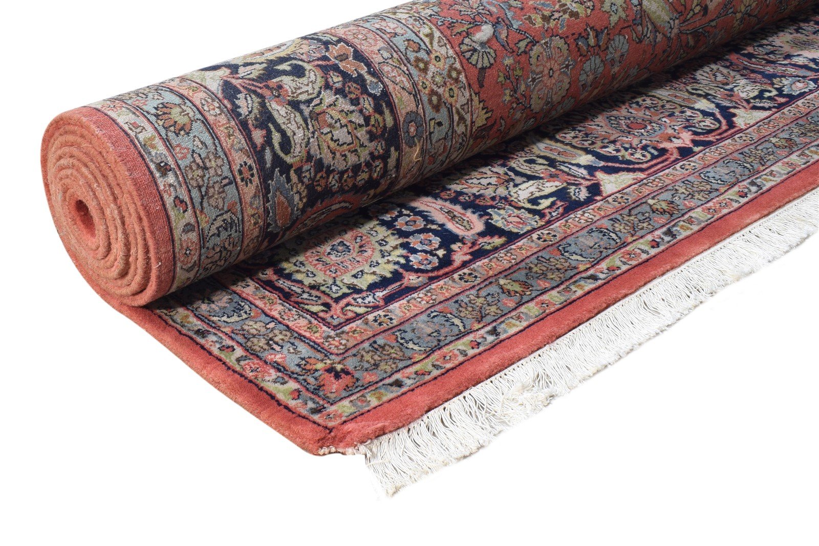 Hand Knotted Red Wool Rug 8' X 12' Persian Kashan Oriental Large Carpet 7864677138581