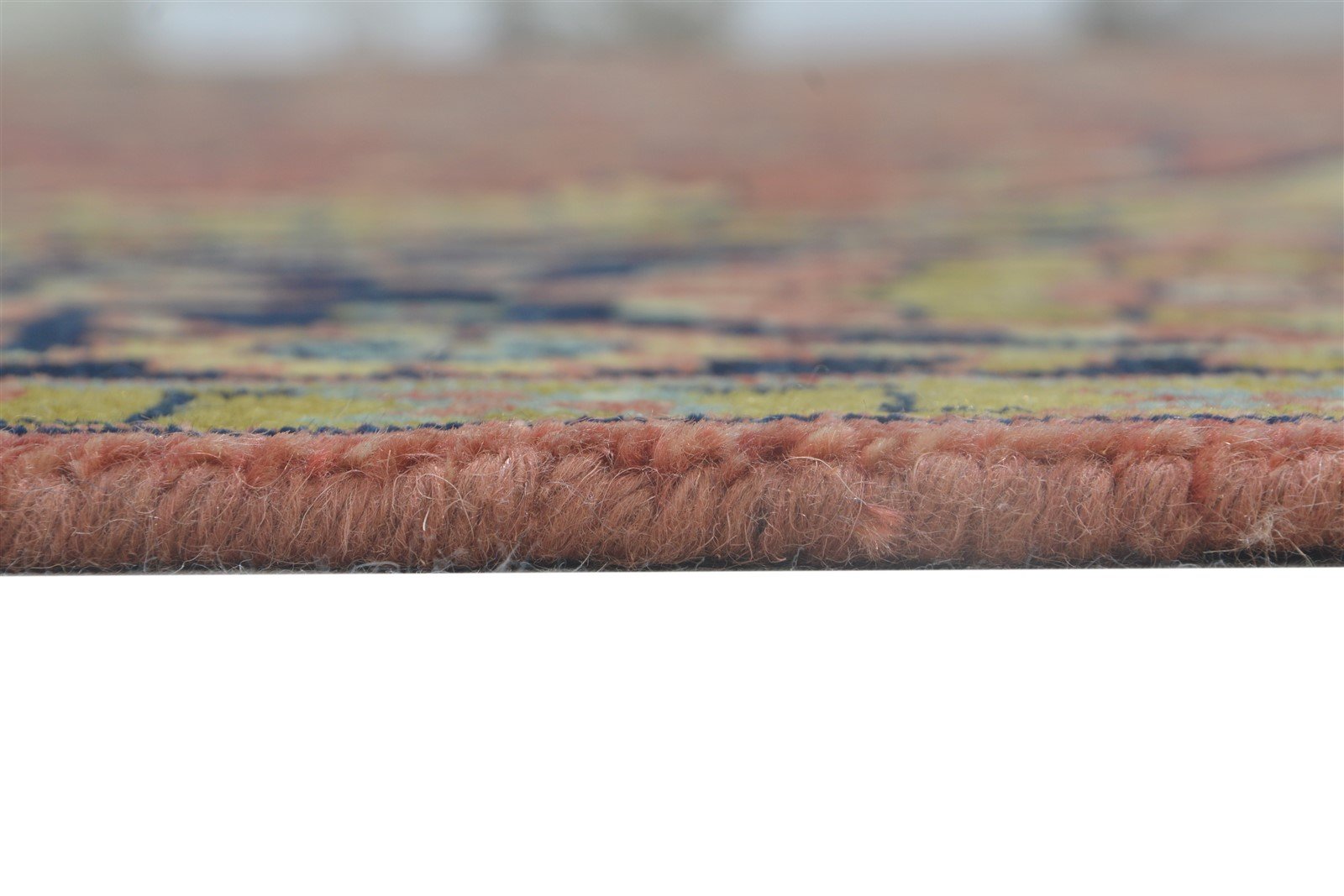 Hand Knotted Red Wool Rug 9' X 12' Persian Heriz-Indian Oriental Large Carpet 7864201052309