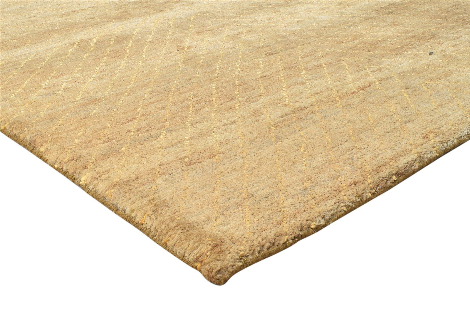Hand Knotted Rust Jute Rug 5X7 Modern Scandinavian Geometric Room Size Carpet 7864408211605