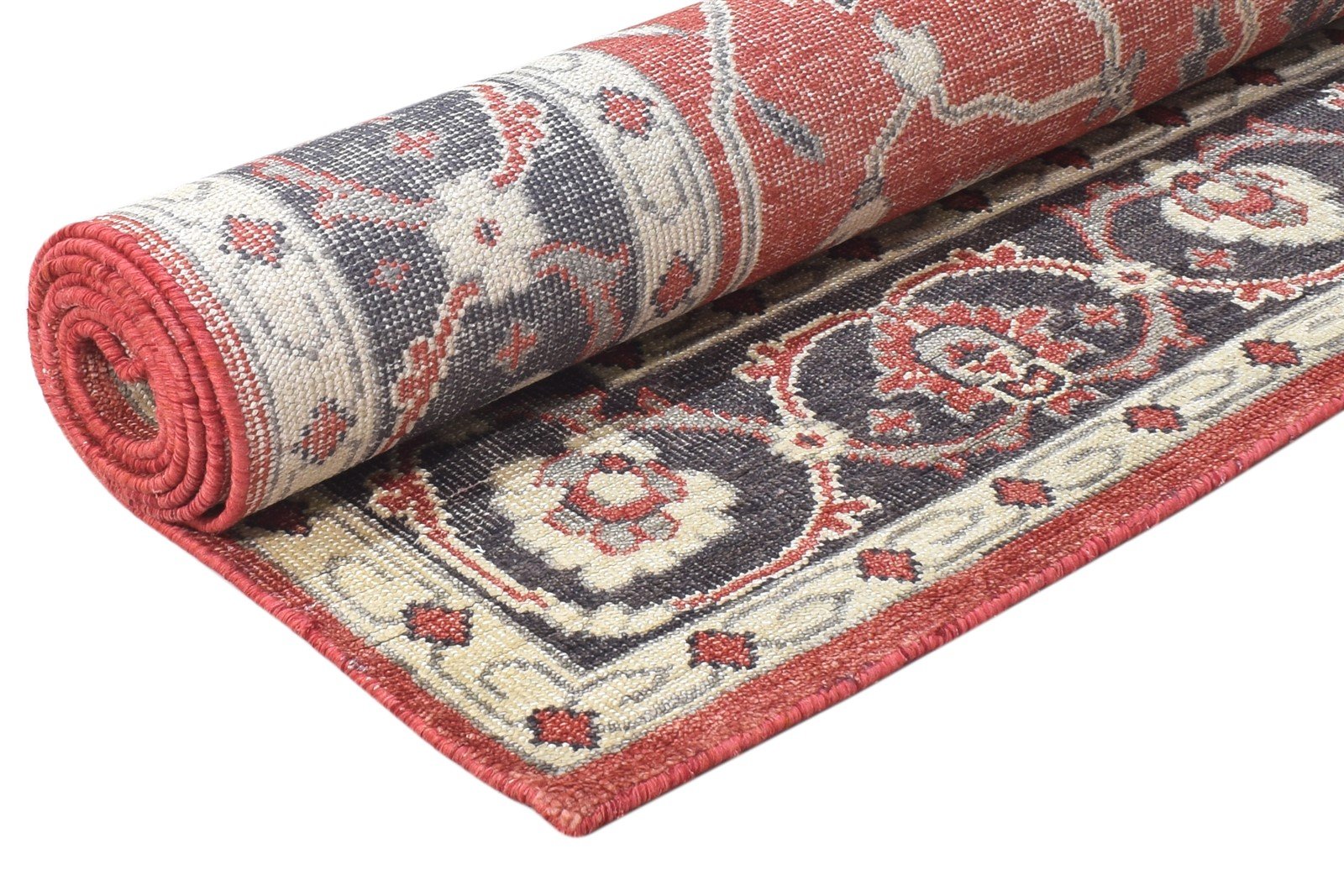 Hand Knotted Rust Silk Rug 6' X 8' Persian Oushak Oriental Room Size Carpet 7864797921429