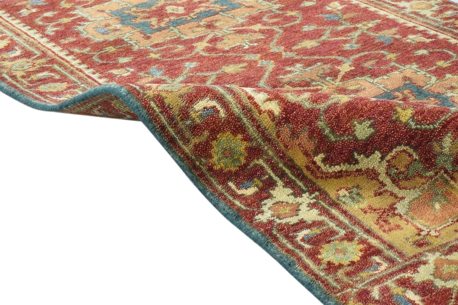 Hand Knotted Rust Wool Rug 2'6 X 12' Persian Kazak Oriental Small Runner 7864997675157