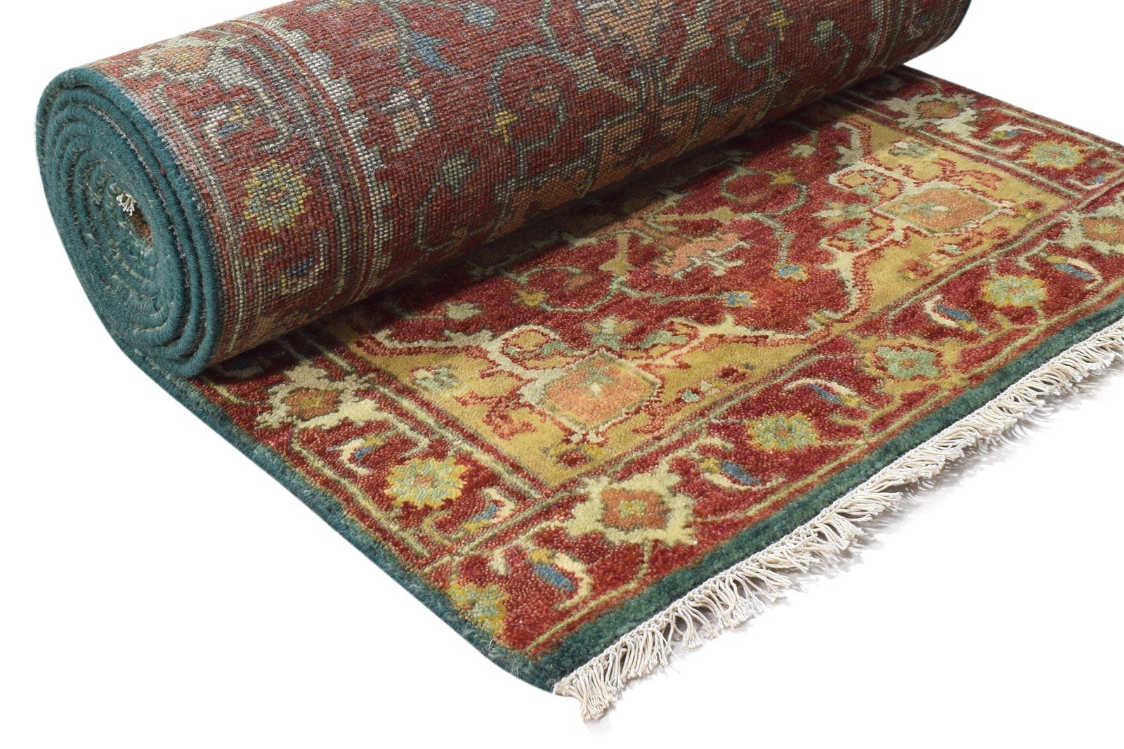 Hand Knotted Rust Wool Rug 2'6 X 12' Persian Kazak Oriental Small Runner 7864997675157