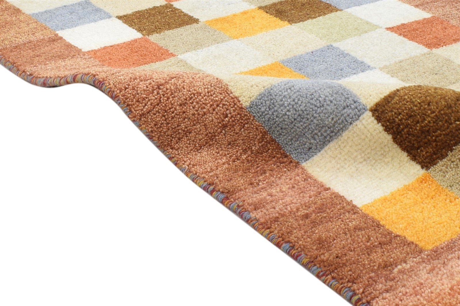 Hand Knotted Rust Wool Rug 2'6 X 5' Persien Gabbeh Tribal Small Carpet 7864316788885