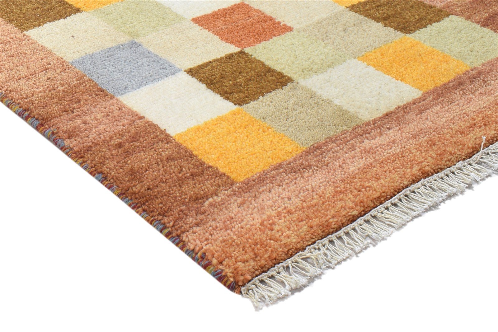 Hand Knotted Rust Wool Rug 2'6 X 5' Persien Gabbeh Tribal Small Carpet 7864316788885