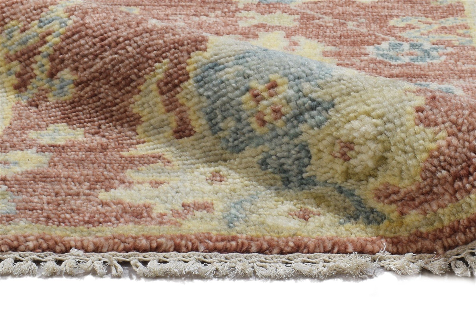 Hand Knotted Rust Wool Rug 2' X 3' Persian Oushak Oriental Small Carpet 7864326881429