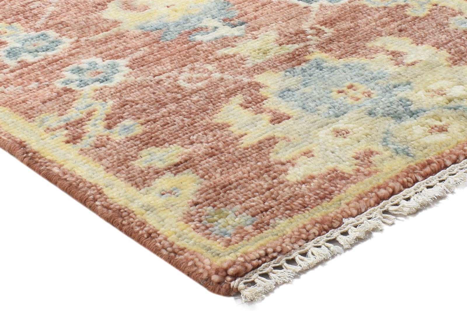 Hand Knotted Rust Wool Rug 2' X 3' Persian Oushak Oriental Small Carpet 7864326881429