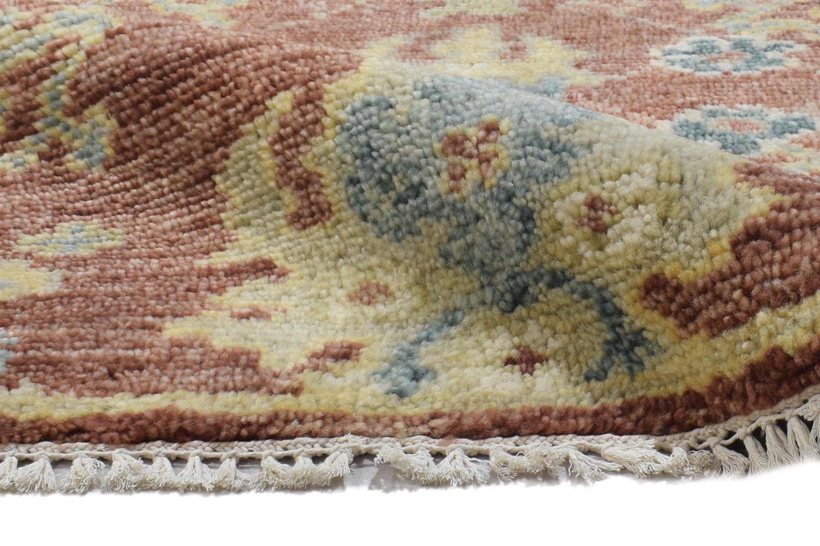 Hand Knotted Rust Wool Rug 2' X 3' Persien Oushak Oriental Small Carpet 7864327045269