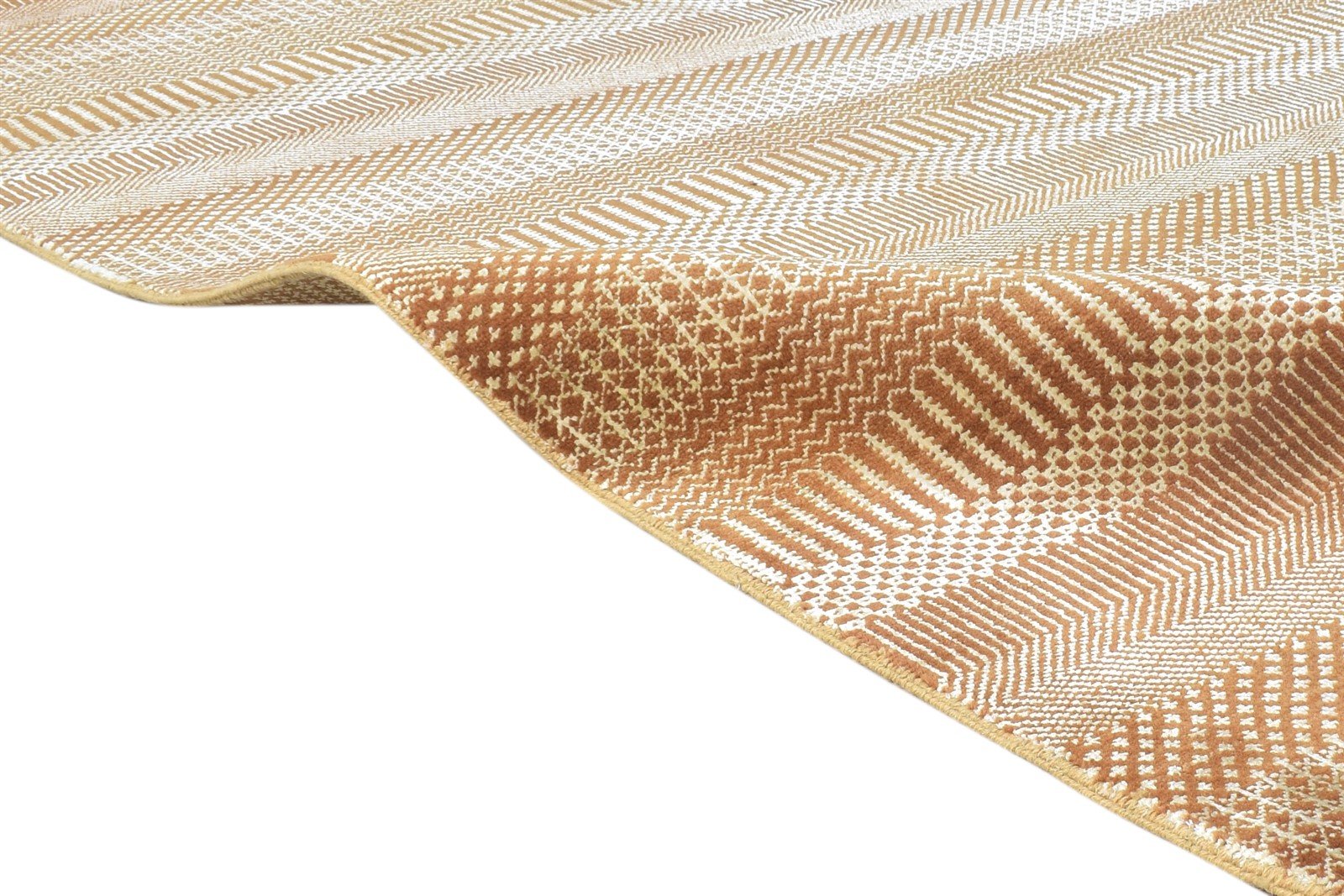Hand Knotted Rust Wool Rug 4' X 6' Modern Agra Grass Trellis Room Size Carpet 7865148375189
