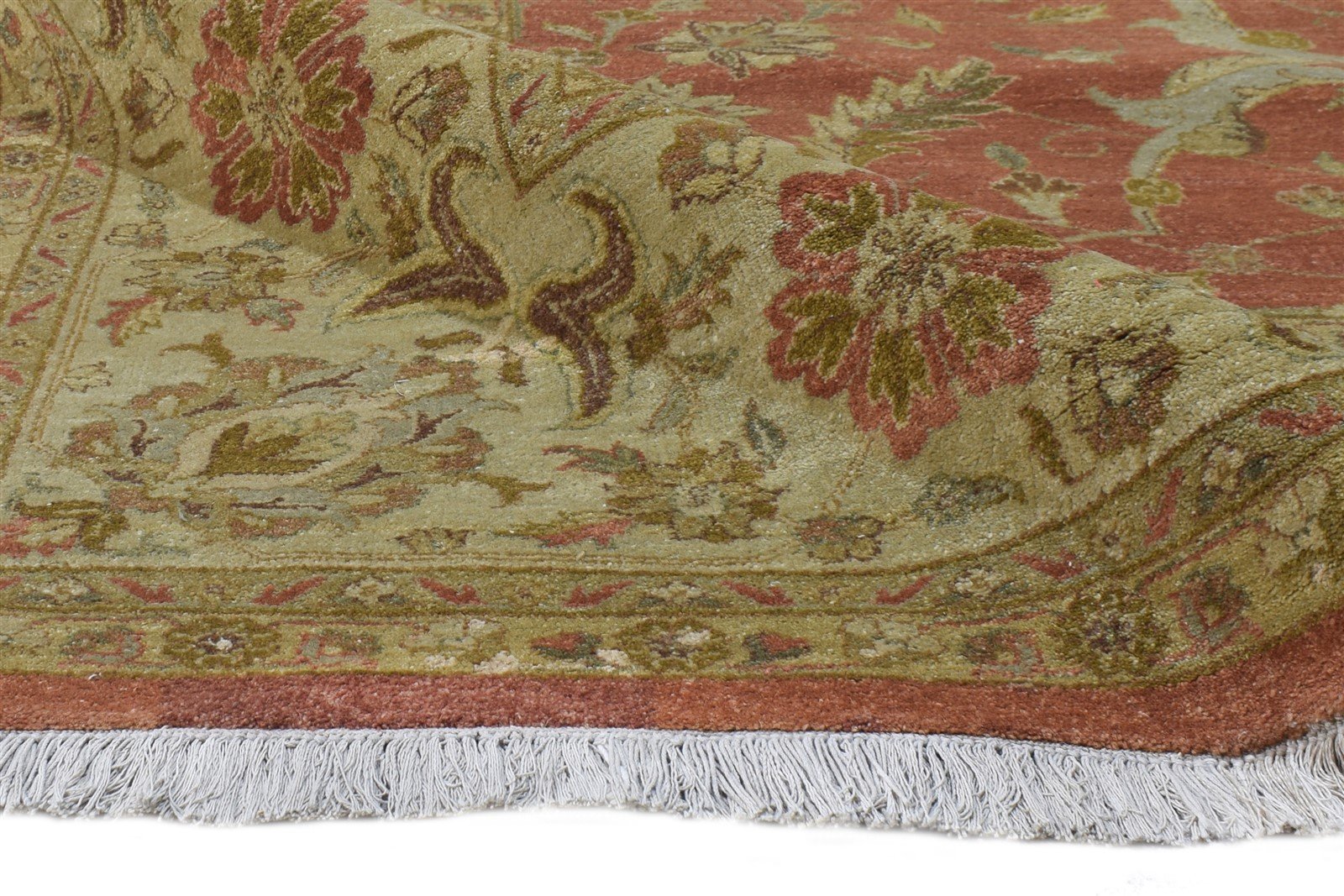 Hand Knotted Rust Wool Rug 8' X 10' Persian Tabriz Oriental Large Carpet 7864654889109