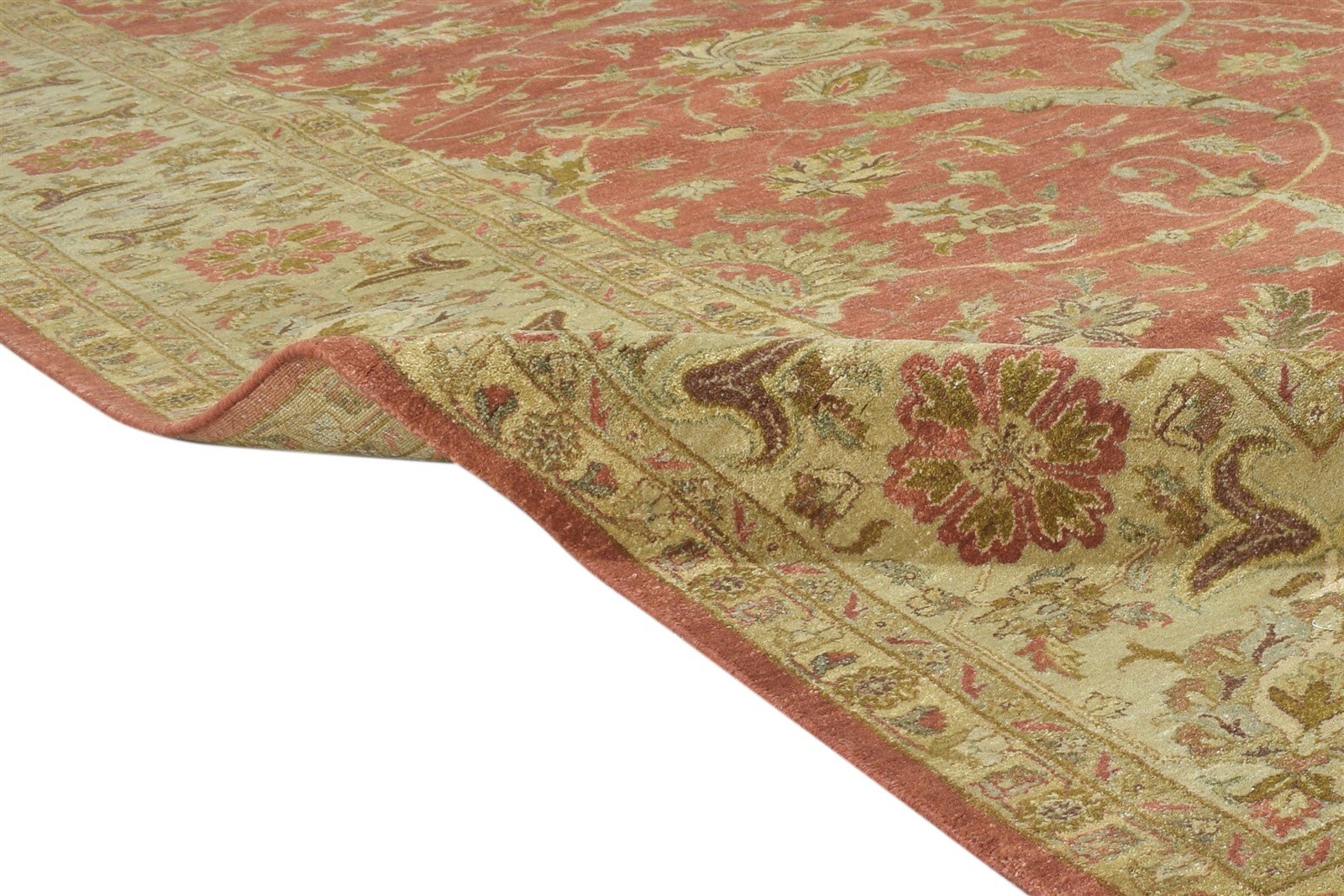 Hand Knotted Rust Wool Rug 8' X 10' Persian Tabriz Oriental Large Carpet 7864654889109
