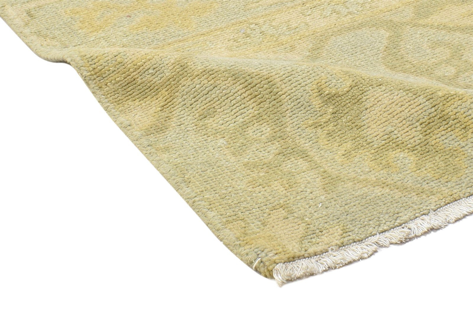 Hand Knotted Sage Wool Rug 2' X 2' Persian Oushak Oriental Small Carpet 7864121065621