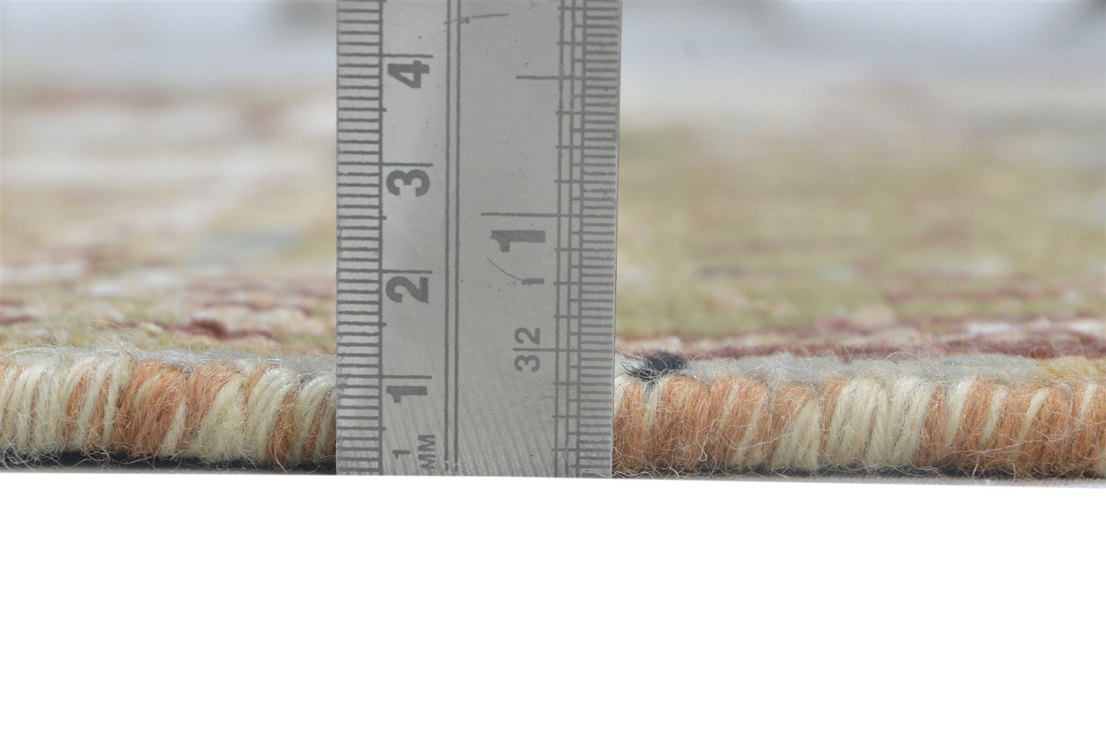 Hand Knotted Sage Wool Rug 4' X 6' Modern Indian Abstract Room Size Carpet 7864143839381