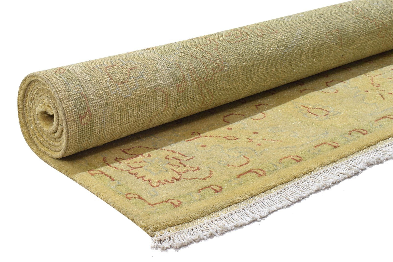 Hand Knotted Sage Wool Rug 8' X 10' Persian Agra Oriental Large Carpet 7864169136277