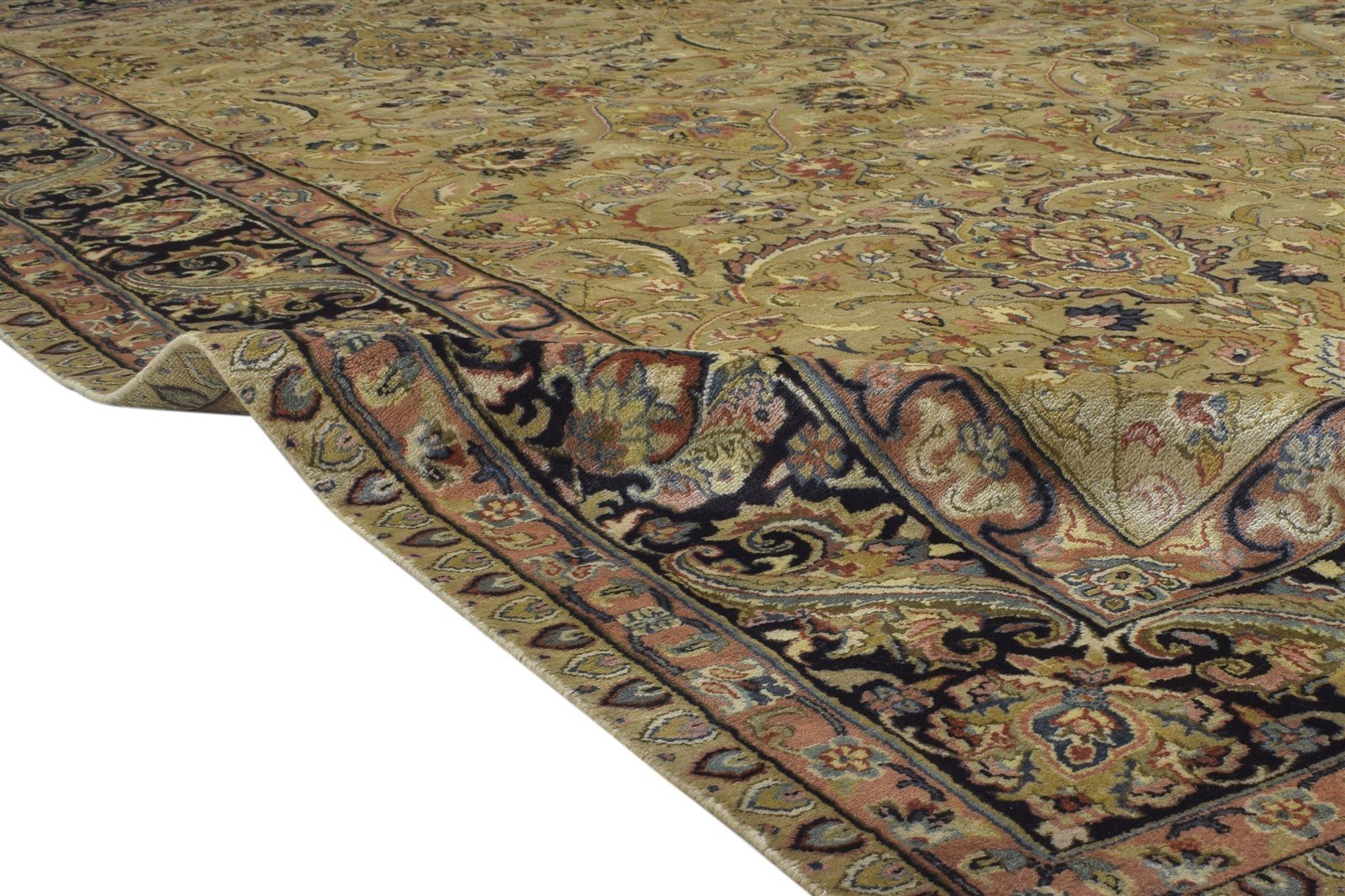 Hand Knotted Sage Wool Rug 9' X 12' Persian Tabriz Oriental Large Carpet 7864173461653