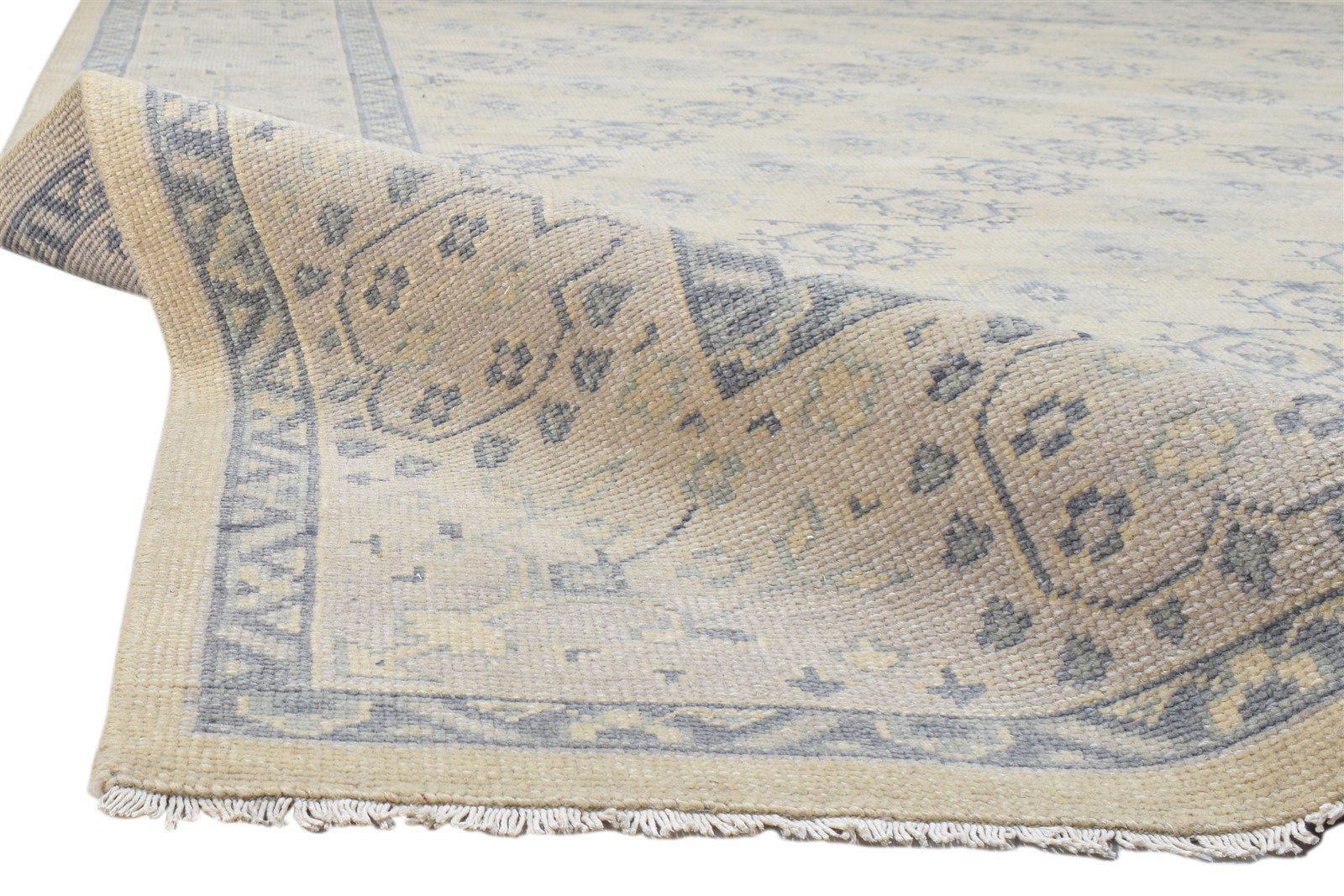 Hand Knotted Sand Wool Rug 10' X 8' Persian Bokhara Oriental Extra Large Carpet 7860688289941