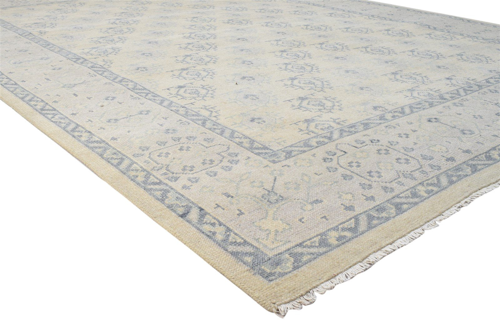 Hand Knotted Sand Wool Rug 10' X 8' Persian Bokhara Oriental Extra Large Carpet 7860688289941